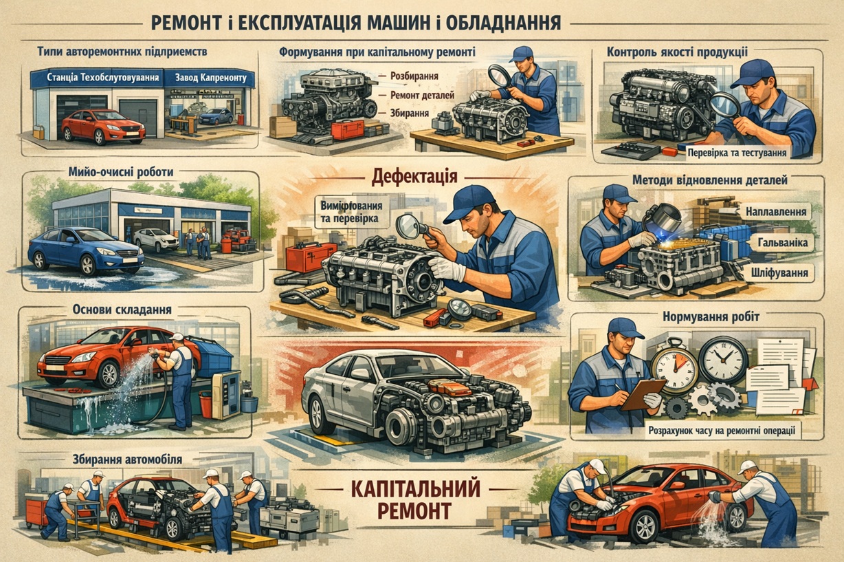 Ремонт і експлуатація машин і обладнання